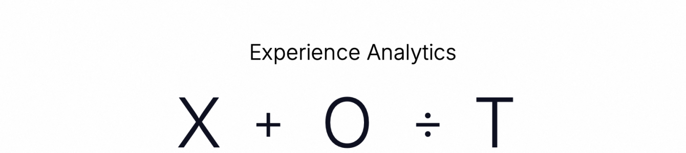 Experience Analytics Frameworks